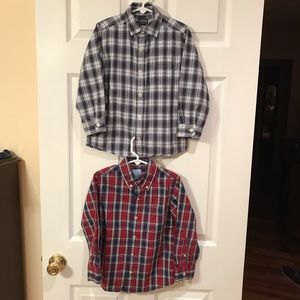 Boys Oshkosh & J. Khaki Long Sleeve  Shirts Size 5